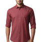 BASICS Mens  RED SLIM SHIRT 23BSH52253 LS