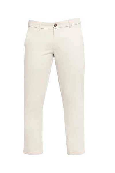 BASICS Mens  LIGHT GREY TAPERED TROUSER 23BTR51583 FLATFRONT