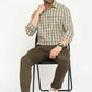 BASICS Mens  BEIGE SLIM SHIRT 23BSH51531 LS