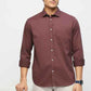 BASICS Mens  MID BROWN SLIM SHIRT 23BSH51765 LS