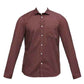 BASICS Mens  MID BROWN SLIM SHIRT 23BSH51765 LS