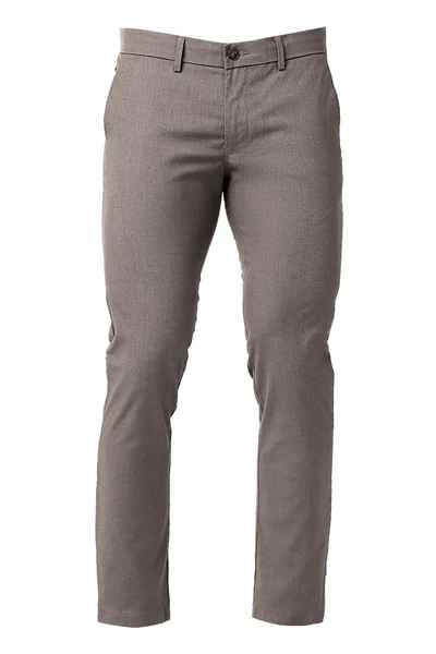 BASICS Mens  MID BROWN TAPERED TROUSER 23BTR50304 FF