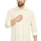 BASICS Mens  BEIGE SLIM SHIRT 23BSH51813 LS