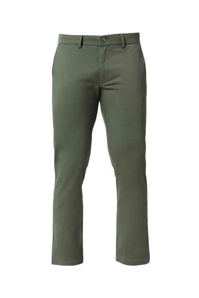 BASICS Mens  MID GREEN TAPERED TROUSER 23BTR50265 FF