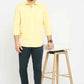 BASICS Mens  YELLOW SLIM SHIRT 23BSH51693 LS