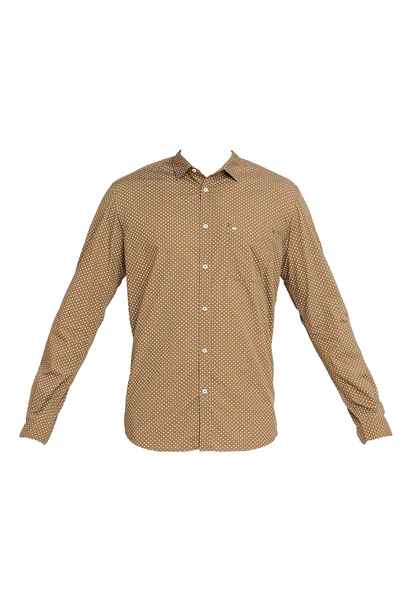 BASICS Mens  KHAKI SLIM SHIRT 23BSH51910 HS