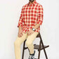 BASICS Mens  RED SLIM SHIRT 23BSH51735 HS