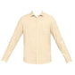 BASICS Mens  BEIGE SLIM SHIRT 23BSH51750 LS