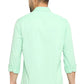 BASICS Mens  GREEN SLIM SHIRT 23BSH51689 LS