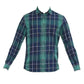 BASICS Mens  GREEN SLIM SHIRT 23BSH51707 LS