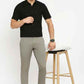 BASICS Mens  MID GREY TAPERED TROUSER 23BTR51572 FF