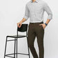 BASICS Mens  BROWN TAPERED TROUSER 23BTR51628 FF