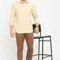 BASICS Mens  BEIGE SLIM SHIRT 23BSH51750 LS