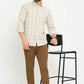 BASICS Mens  BEIGE SLIM SHIRT 23BSH51473 HS