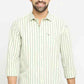 BASICS Mens  LIGHT GREEN SLIM SHIRT 23BSH51952 HS