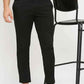 BASICS Mens  BLACK TAPERED TROUSER 23BTR51551 FF