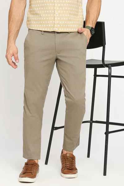 BASICS Mens  LIGHT BROWN TAPERED TROUSER 23BTR51611 FF