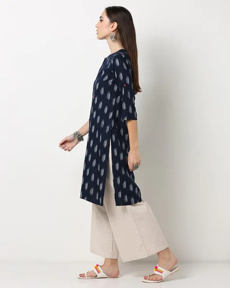 Womens NAVY Color KURTHI