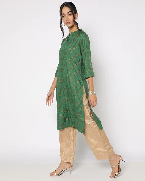 Womens GREEN Color KURTHI