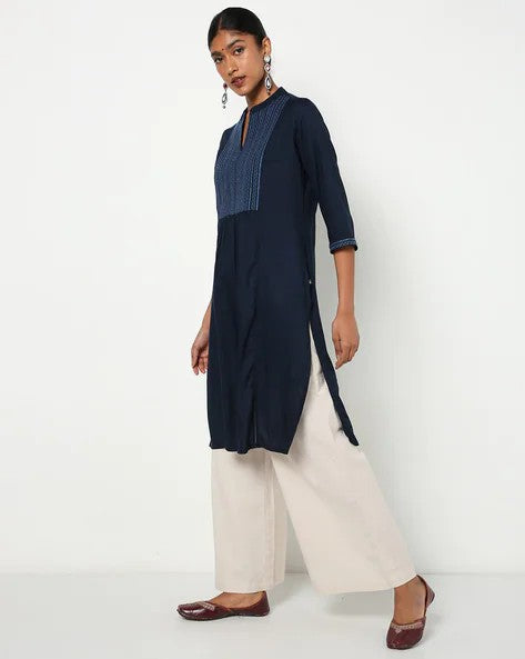 Womens NAVY Color KURTHI