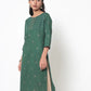 Womens DARK GREEN Color KURTHI