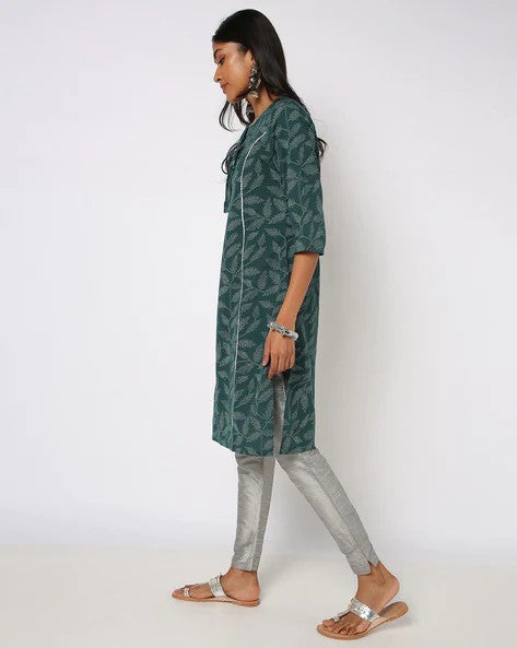 Womens DARK GREEN Color KURTHI