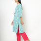 Womens AQUA Color KURTHI