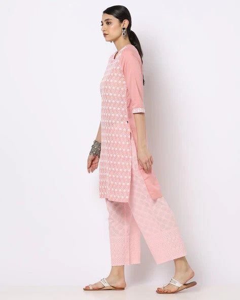 Womens PEACH Color KURTHI