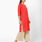 Womens CORAL Color KURTHI