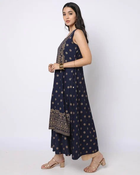 Womens NAVY Color KURTHI