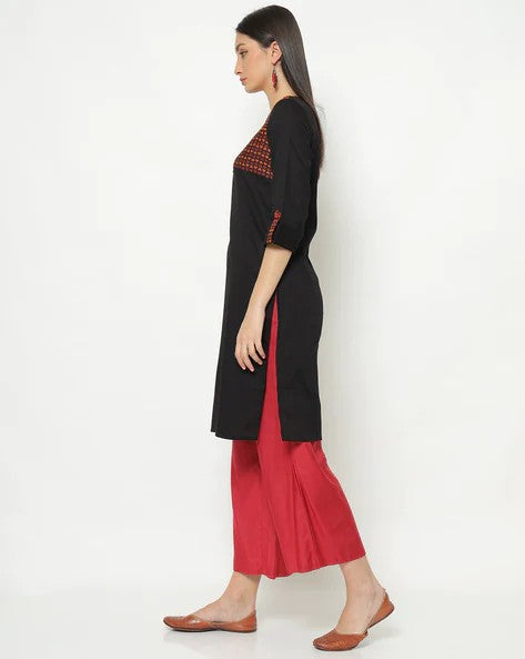 Womens BLACK Color KURTHI