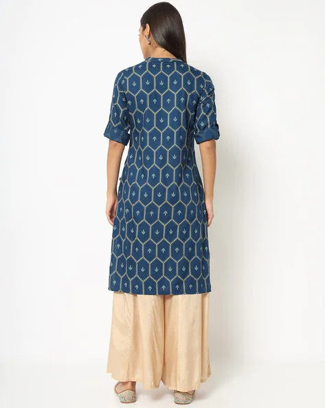 Womens NAVY Color KURTHI