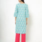 Womens AQUA Color KURTHI