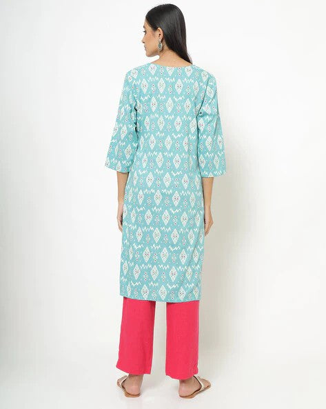 Womens AQUA Color KURTHI