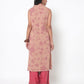 Womens LT. PEACH Color KURTHI