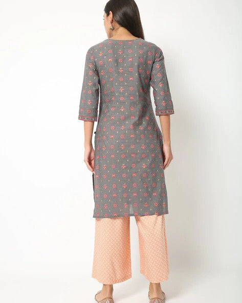 Womens GREY Color KURTHI