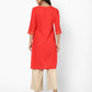 Womens CORAL Color KURTHI