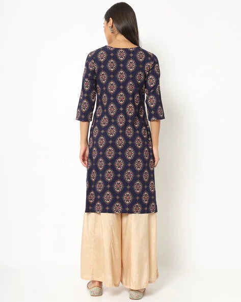 Womens NAVY Color KURTHI