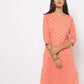 Womens PEACH Color KURTHI