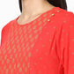 Womens CORAL Color KURTHI