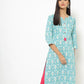 Womens AQUA Color KURTHI