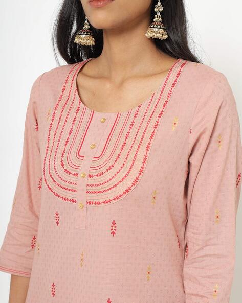 Womens ROSE GOLD Color KURTHI