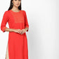 Womens CORAL Color KURTHI