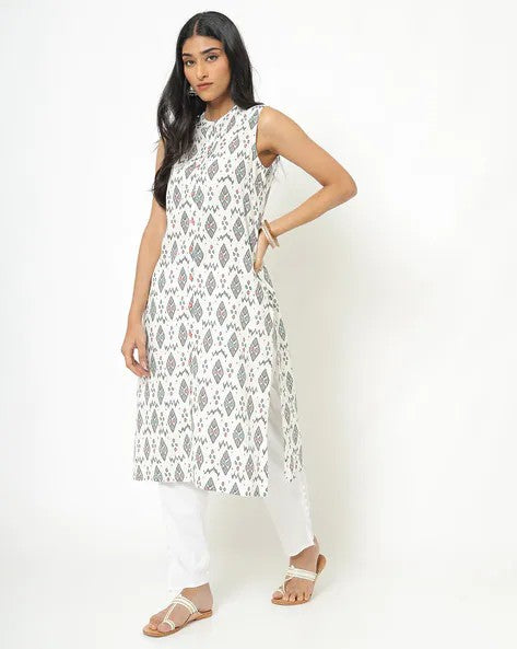 Womens OFF WHITE Color KURTHI