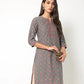 Womens GREY Color KURTHI