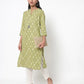 Womens LIME Color KURTHI