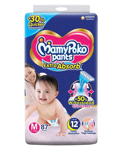 MamyPoko Extra Absorb Pant Style Diaper - Medium Size