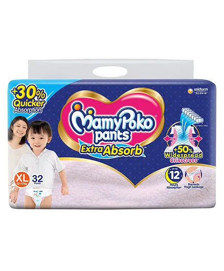 MamyPoko Extra Absorb Pant Style Diaper - Extra Large Size