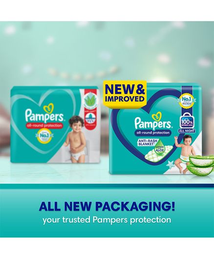 Pampers All round Protection Pants, Lotion with Aloe vera - New born