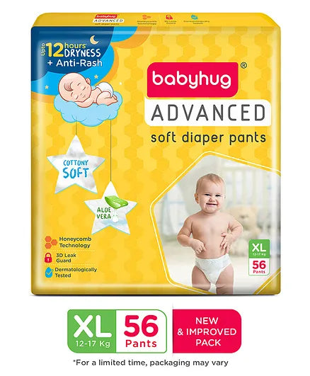 Baby Hug Advanced Pant Style Diapers - Extra Large